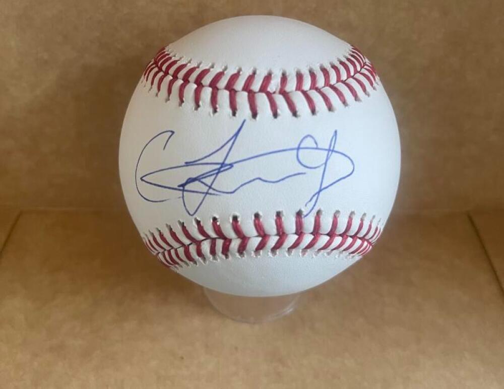 CARLOS JORGE REDS SIGNED AUTOGRAPHED M.L. BASEBALL BECKETT AUTH