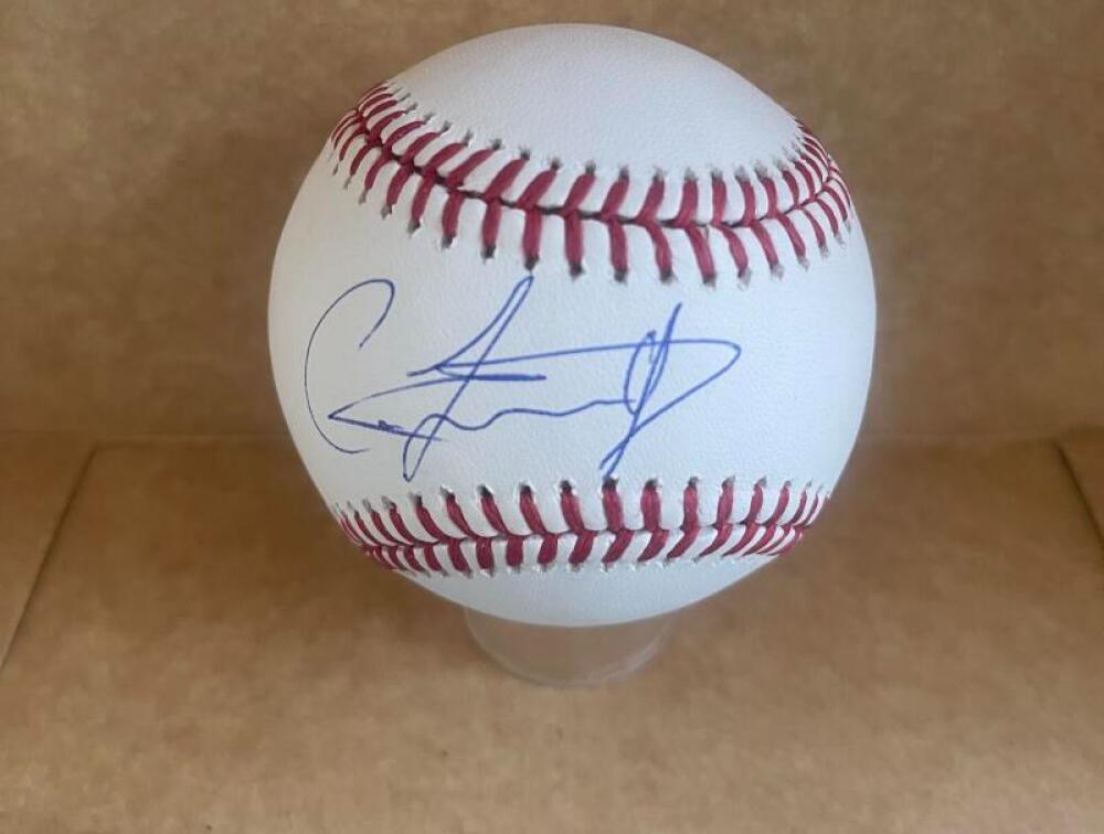 CARLOS JORGE REDS SIGNED AUTOGRAPHED M.L. BASEBALL BECKETT AUTH
