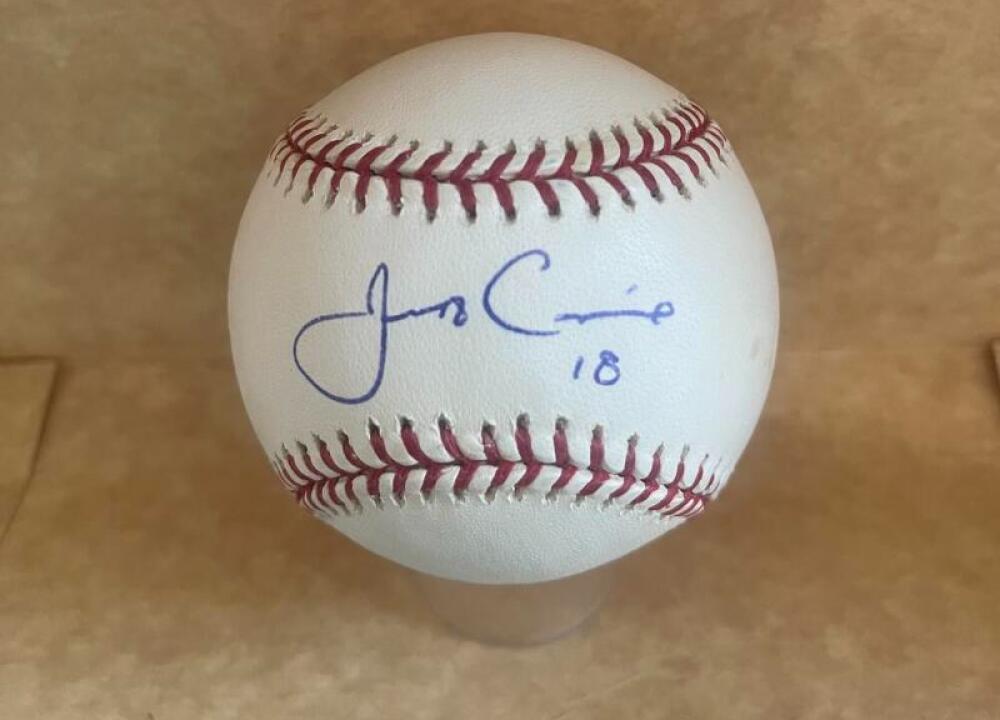 JEFF CONINE REDS/MARLINS SIGNED AUTOGRAPHED M.L. BASEBALL BECKETT AUTH