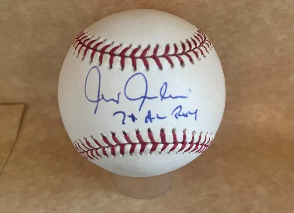 CHRIS CHAMBLISS 71 AL ROY INDIANS  SIGNED AUTOGRAPHED M.L. BASEBALL BECKETT AUTH