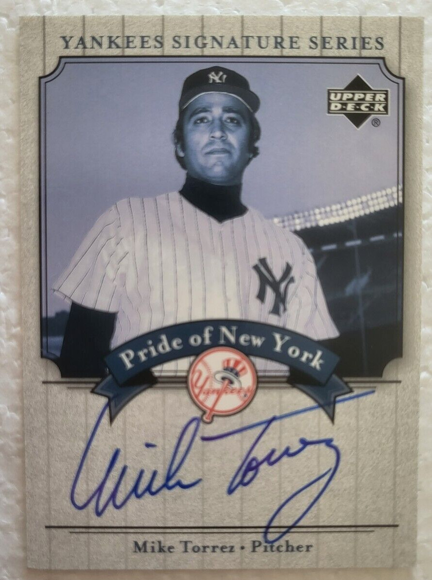 2003 UPPER DECK YANKEES SIGNATURE SERIES PRIDE OF NEW YORK MIKE TORREZ CARD
