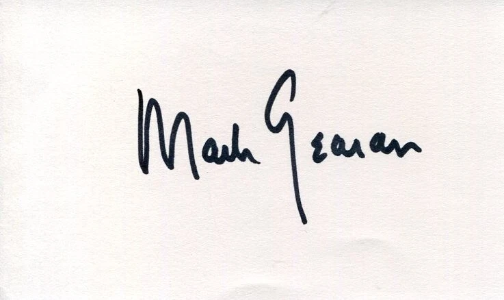 Mark Gearan White House Deputy Chief of Staff Peace Corps Direc Signed Autograph