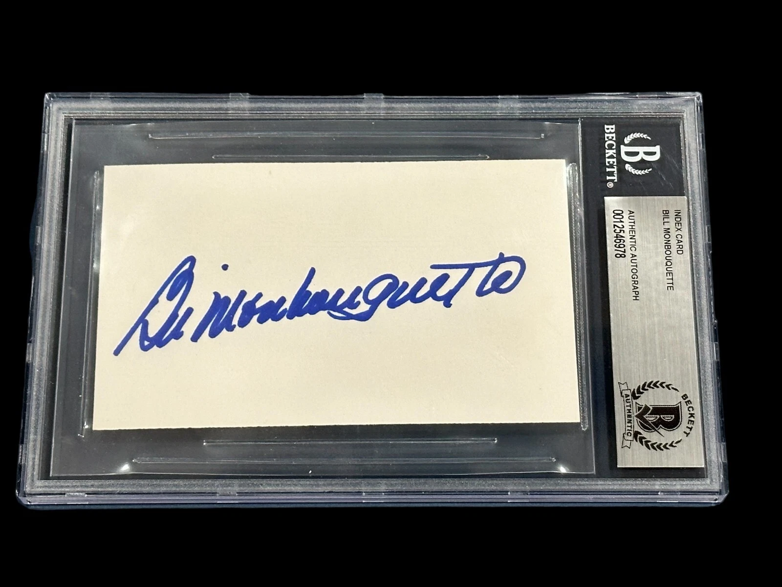 Bill Monbouquette Boston Red Sox New York Yankees Signed Autograph BAS Beckett