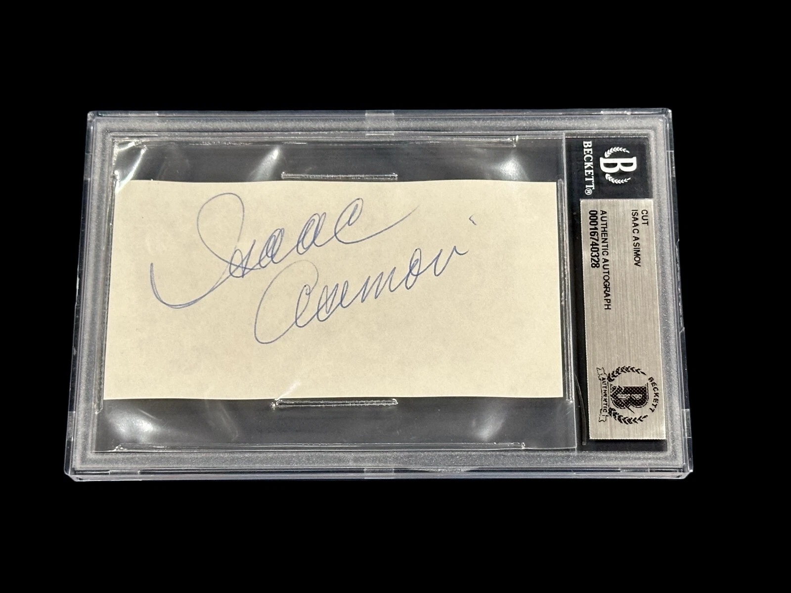 Isaac Asimov Foundation I, Robot Author Rare Signed Autograph Slab Beckett BAS