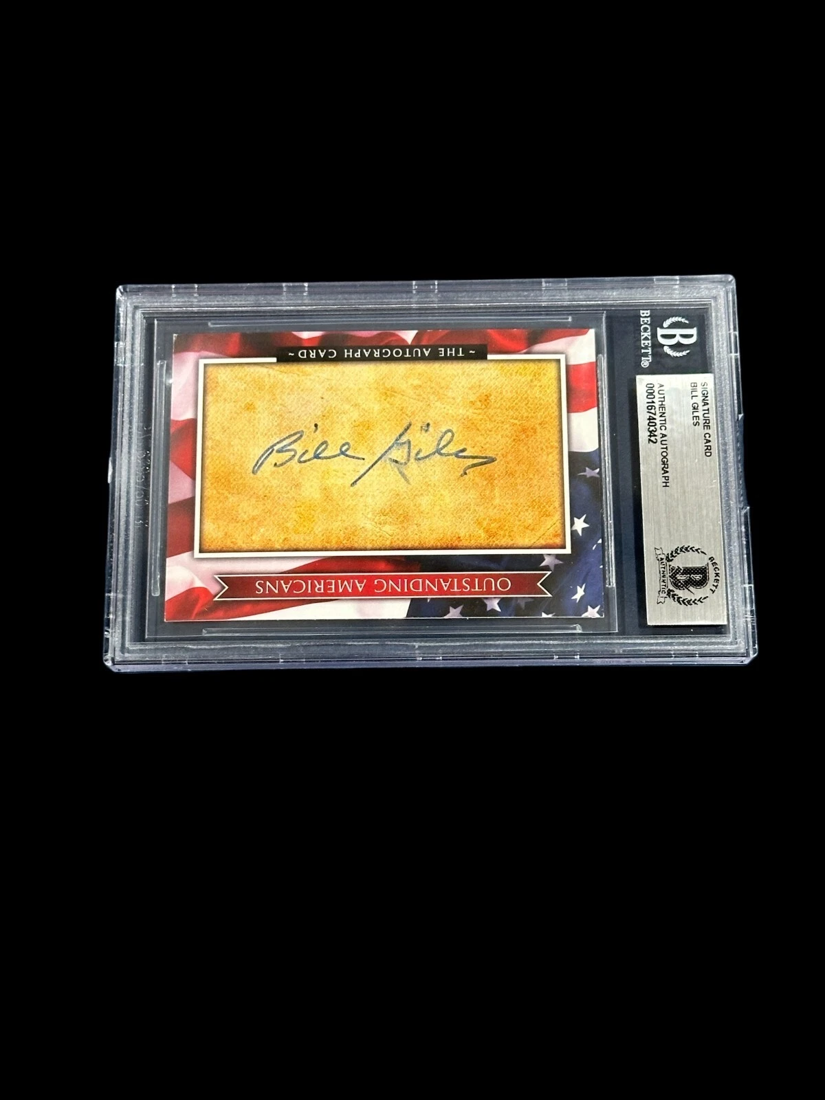 Bill Giles Philadelphia Phillies Owner Signed Autograph BAS Beckett Slab