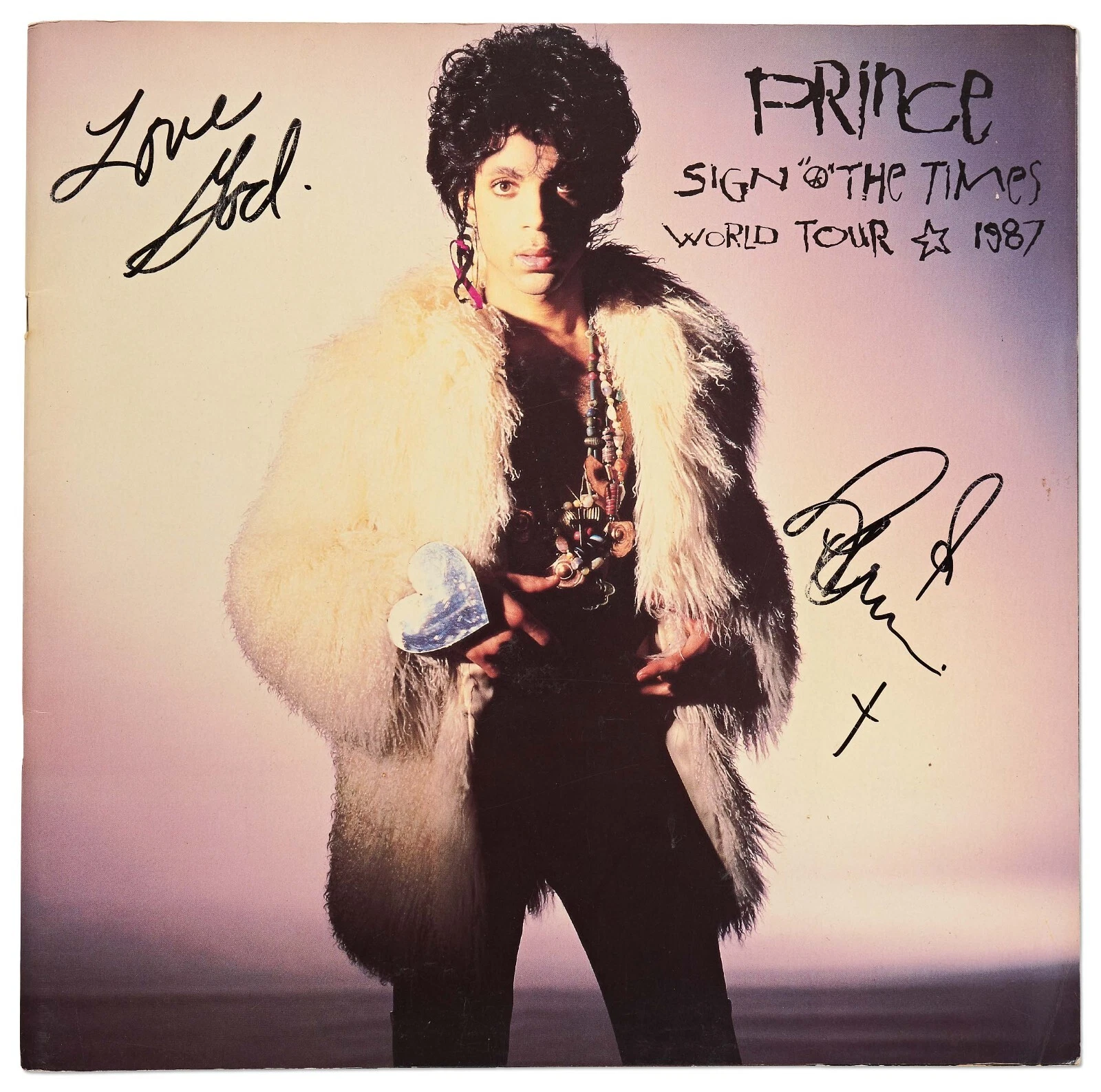 Prince Rogers Nelson Sign o' the Times Signed Autograph Photo Program Epperson