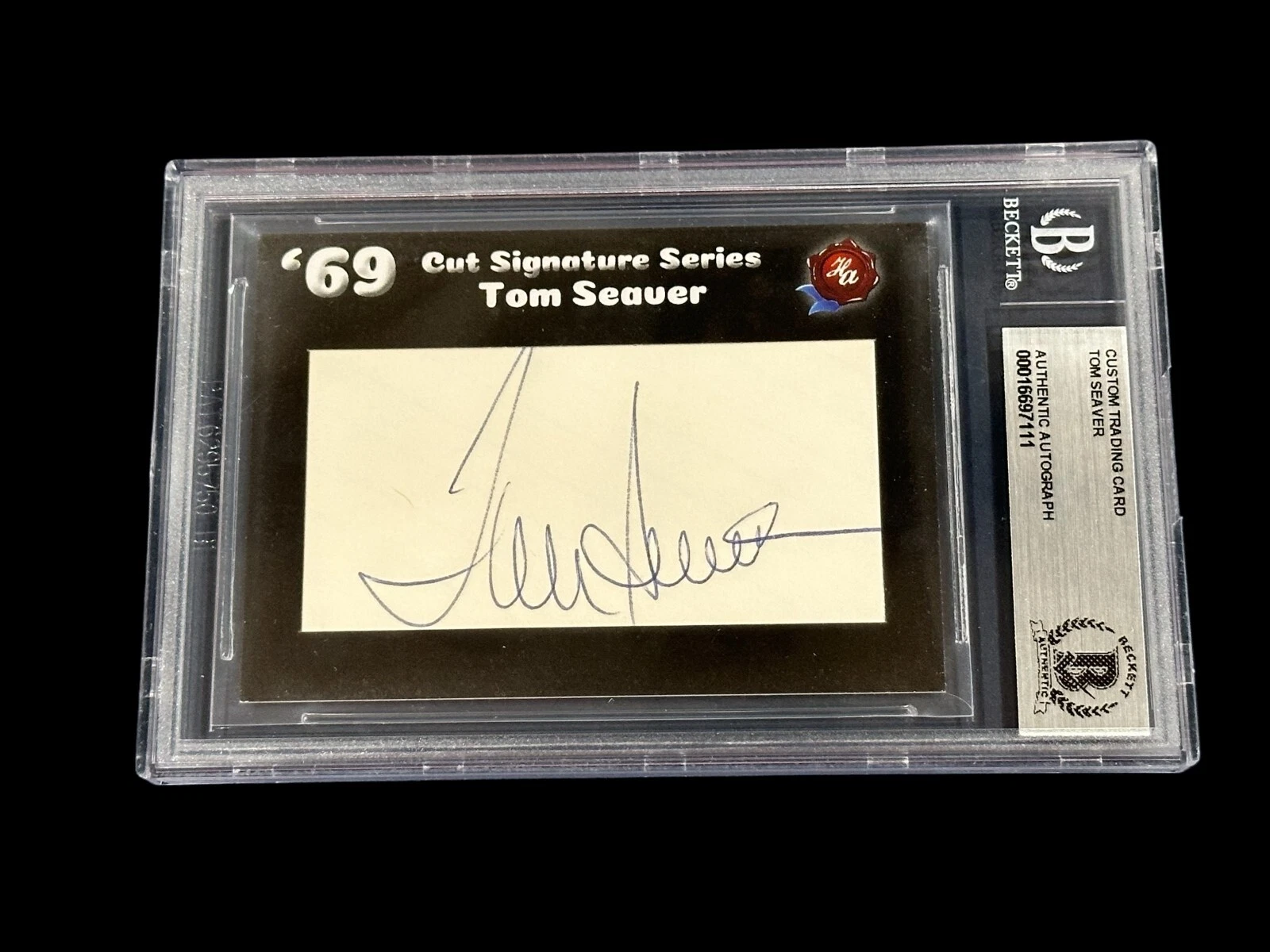 Tom Seaver 1969 New York Mets Historic Autographs Signed Autograph Beckett BAS