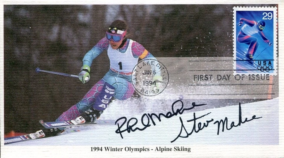 Steve & Phil Mahre Olympic Gold Silver Slalom Alpine Skier Signed Autograph FDC