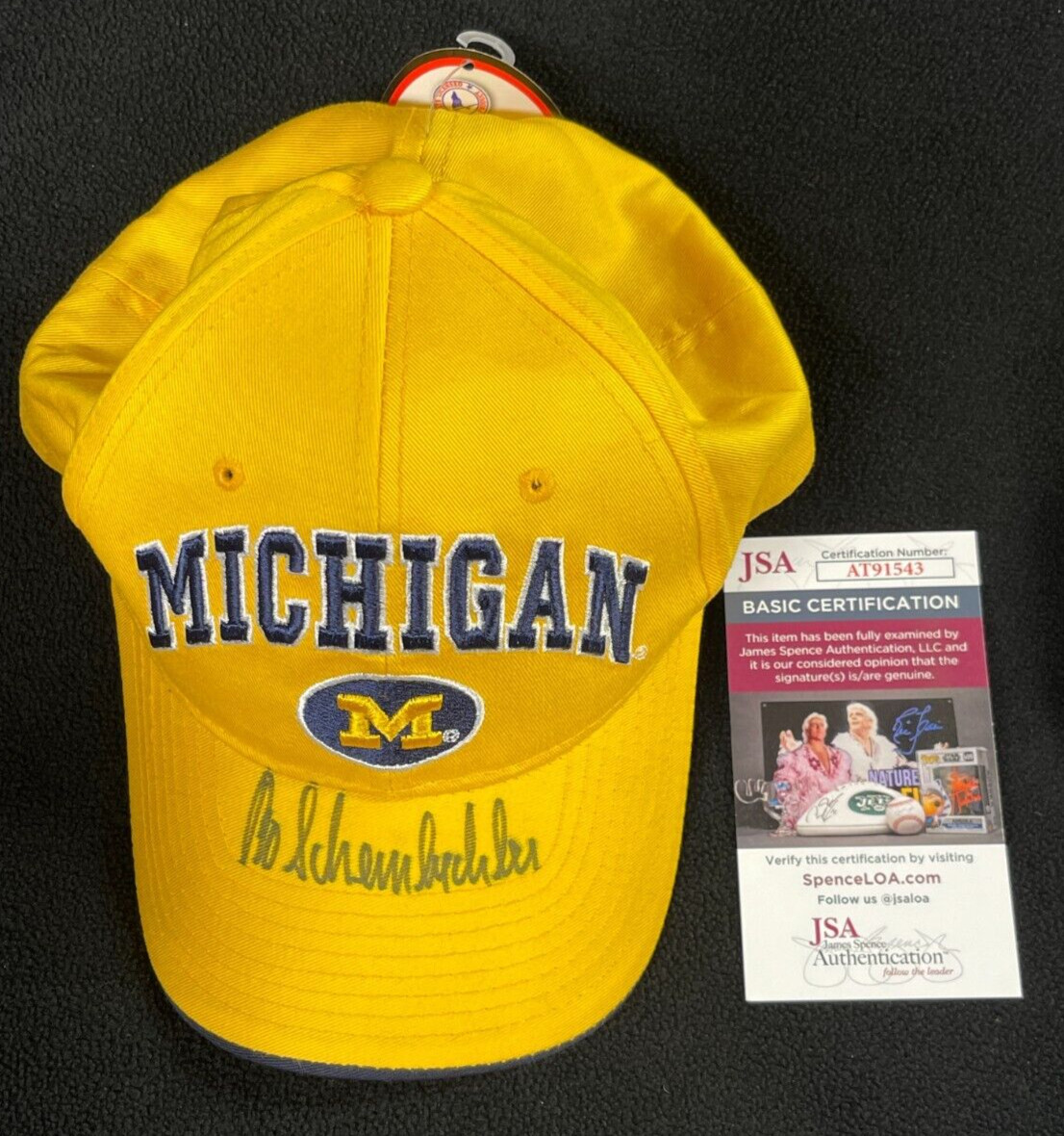 Bo Schembechler Signed Vintage Michigan Wolverines Hat JSA COA