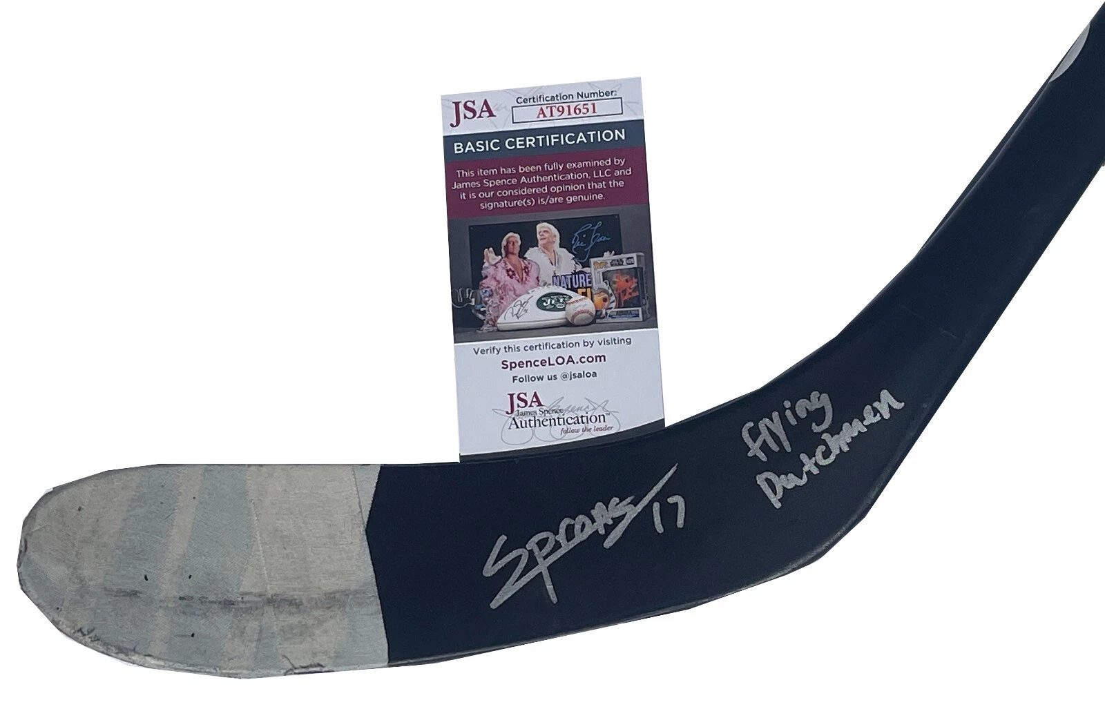 Daniel Sprong Signed & Inscribed Detroit Red Wings Game Used Bauer Stick JSA COA