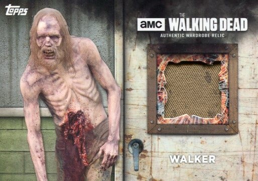 Walker AMC The Walking Dead 2017 Topps Patch Screen Wardrobe Costume Relic Card