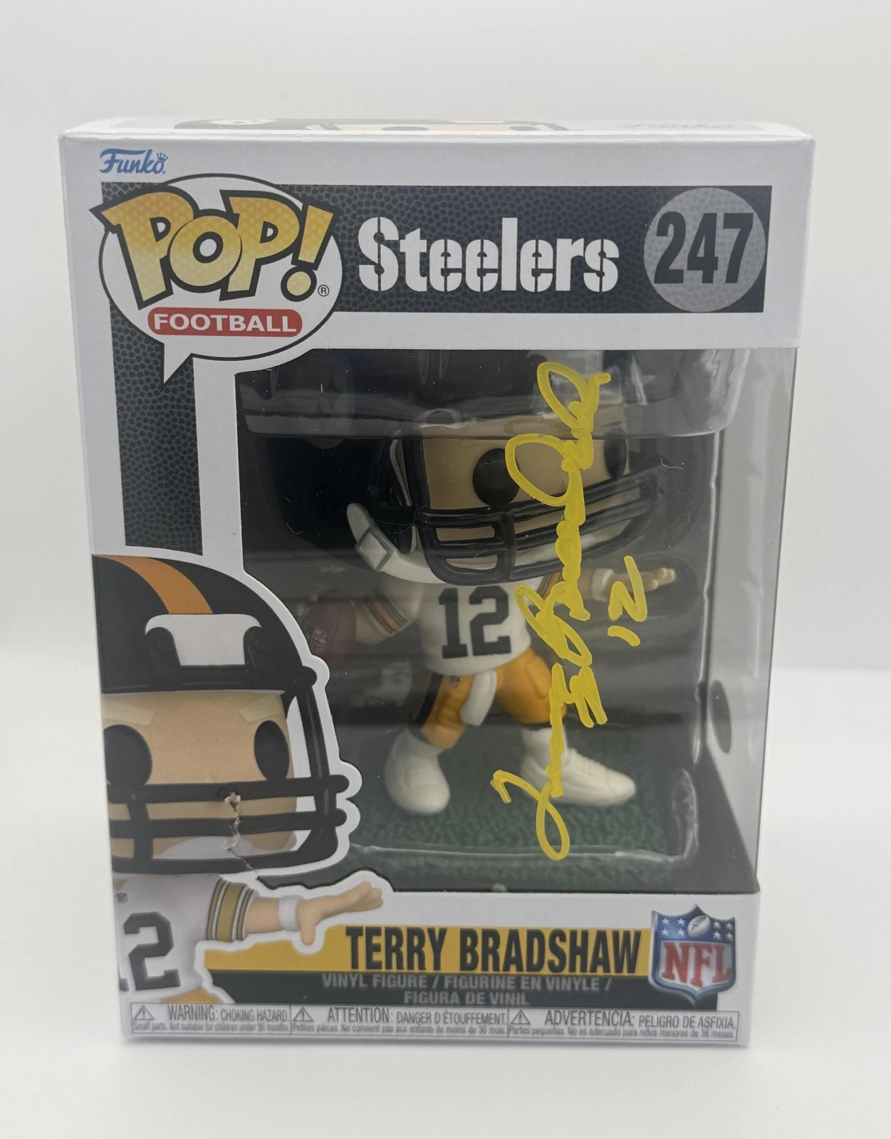 Terry Bradshaw AUTOGRAPH Signed Pittsburgh Steelers Football 247 Funko Pop ACOA