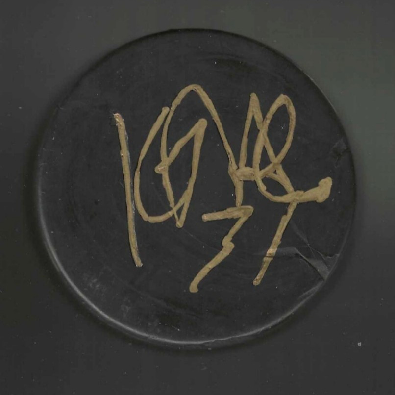 Kevin Hodson Signed Blank Puck Detroit Red Wings Tampa Bay Lightning