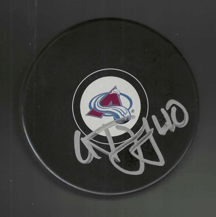 Alex Tanguay Signed Colorado Avalanche Puck