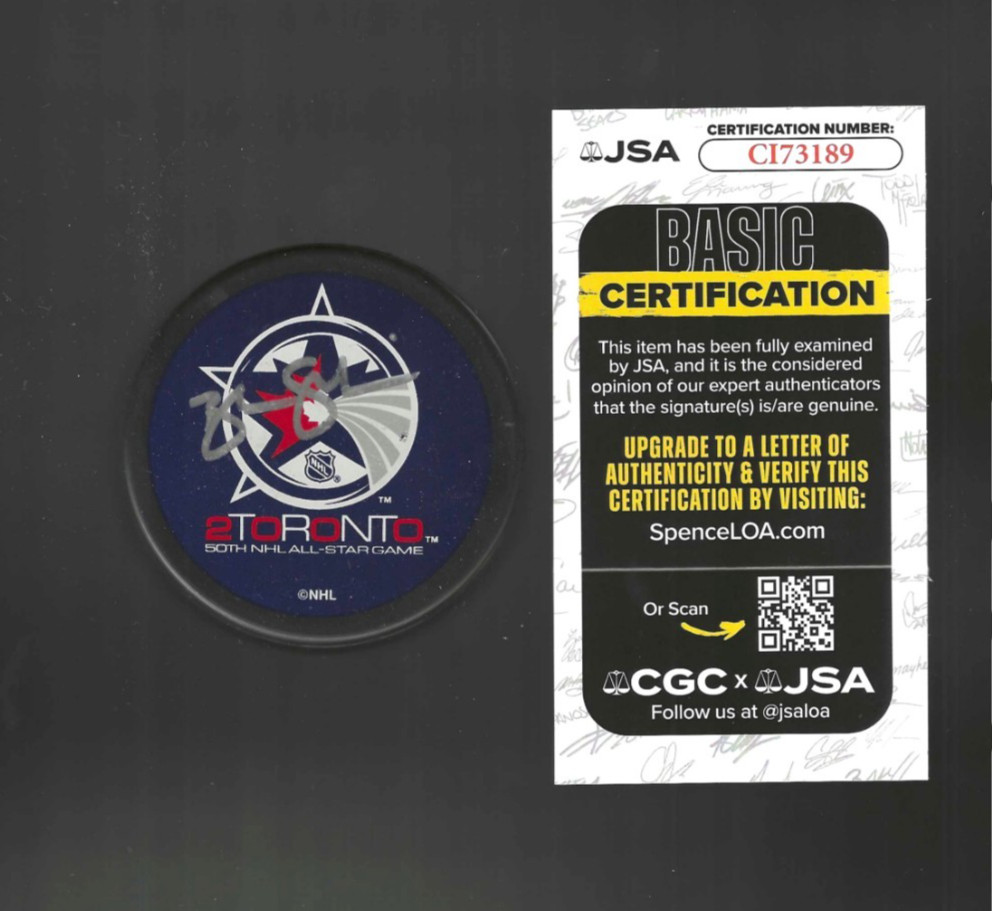 Brendan Shanahan Signed Detroit Red Wings 2000 All Star Game Puck JSA COA