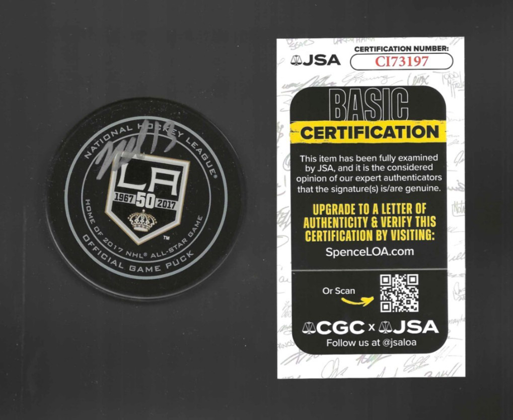 Mike Cammalleri Signed Los Angeles Kings 50th Anniversary Game Puck LA JSA COA