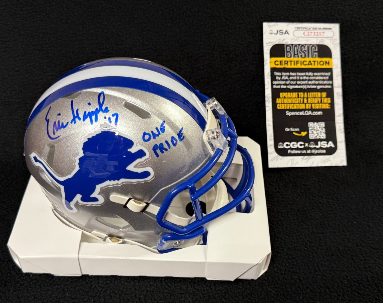 Eric Hipple Signed & Inscribed 