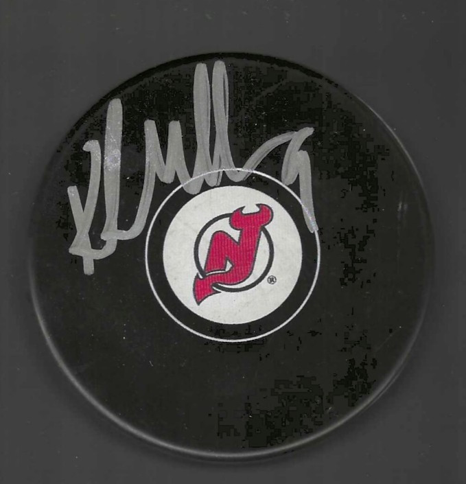 Kirk Muller Signed New Jersey Devils Puck