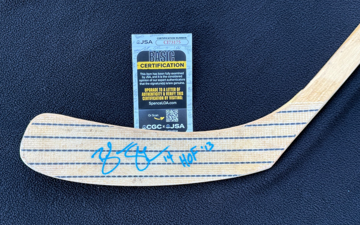 Brendan Shanahan Signed & Inscribed Detroit Red Wings Sunoco Stick JSA COA