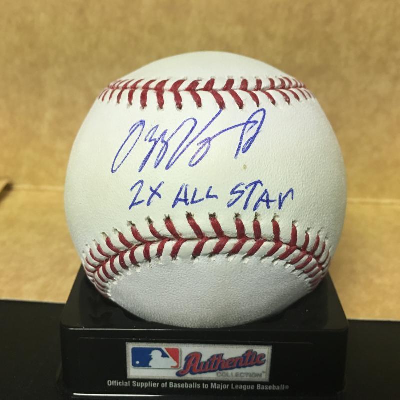 OZZIE VIRGIL JR. 2X ALL STAR M.L. SIGNED BASEBALL W/COA