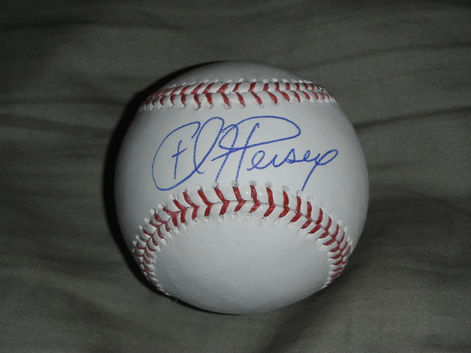 CINCINNATI REDS CHRIS HEISEY SIGNED OML BASEBALL