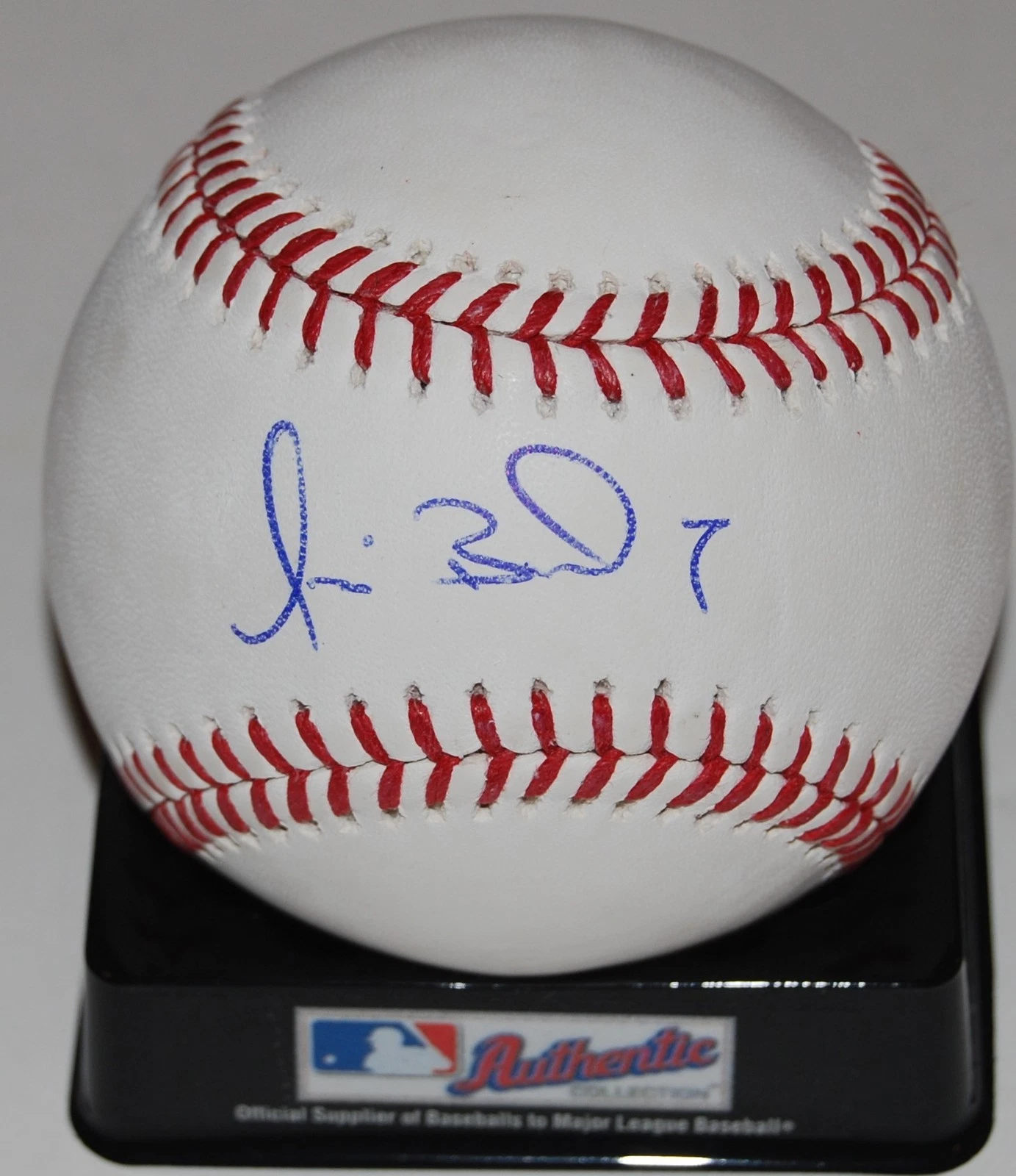 LUIS BARRERA signed OML Major League baseball (OAKLAND A'S) *PROOF* W/COA