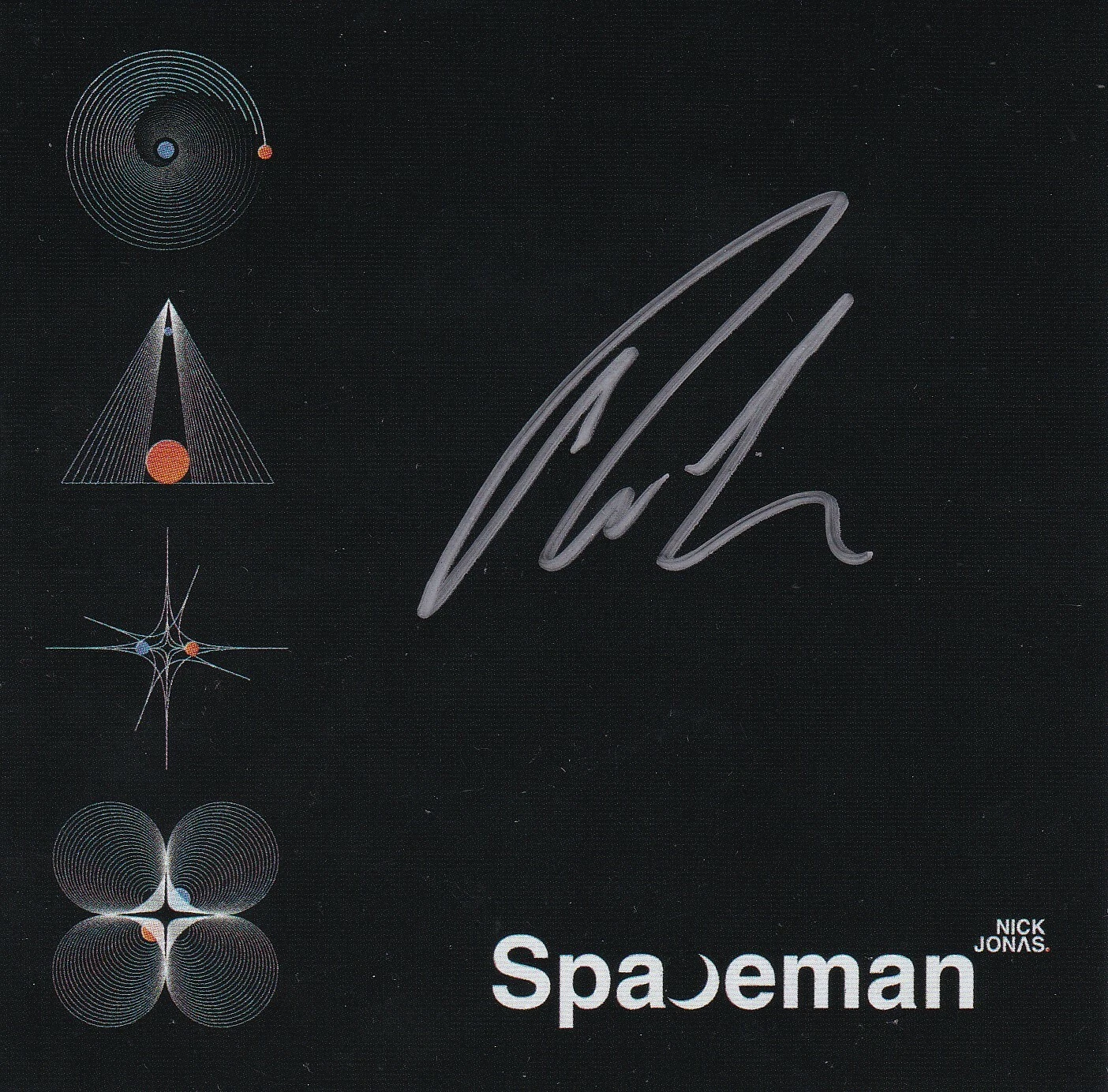 NICK JONAS signed (SPACEMAN) Jonas Brothers CD cover W/CD BECKETT BAS Y75654