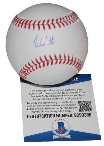 WES KATH signed (CHICAGO WHITE SOX) OML baseball *PROOF* BECKETT BAS BC90335