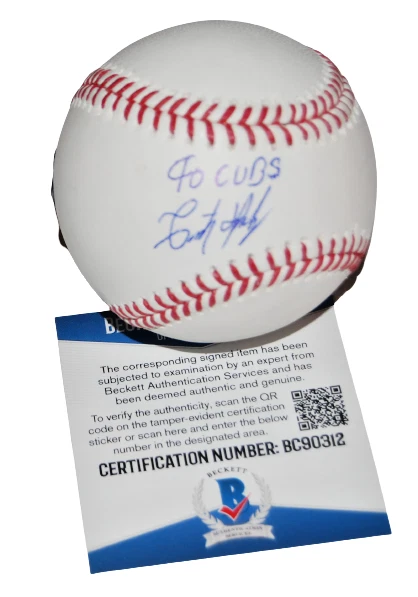 CRISTIAN HERNANDEZ signed (CHICAGO CUBS) OML baseball BECKETT BAS BC90312