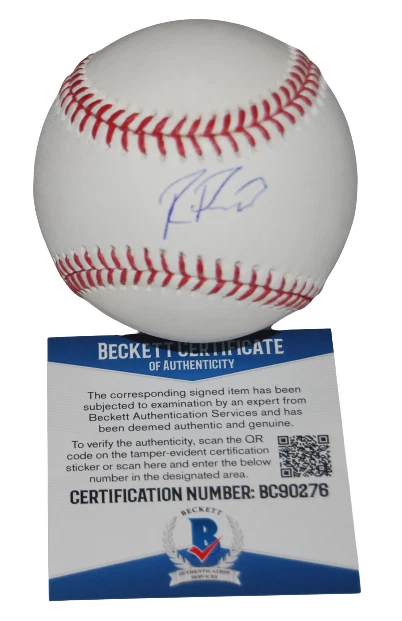 REGINALD PRECIADO signed (CHICAGO CUBS) OML baseball BECKETT BAS BC90276