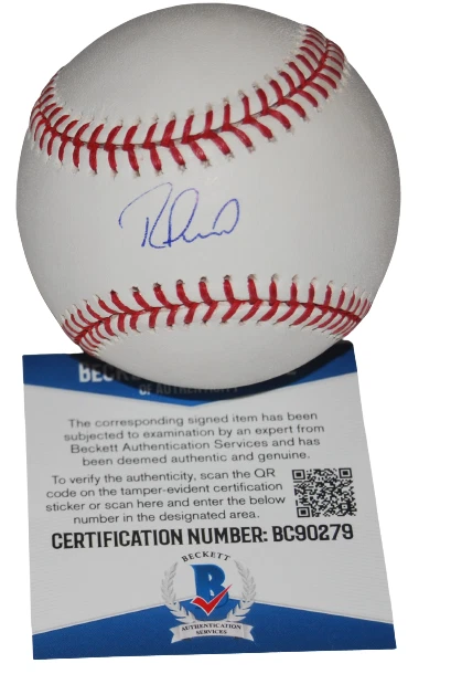REGINALD PRECIADO signed (CHICAGO CUBS) OML baseball BECKETT BAS BC90279