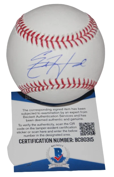 ED HOWARD signed (CHICAGO CUBS) autographed OML baseball BECKETT BAS BC90315