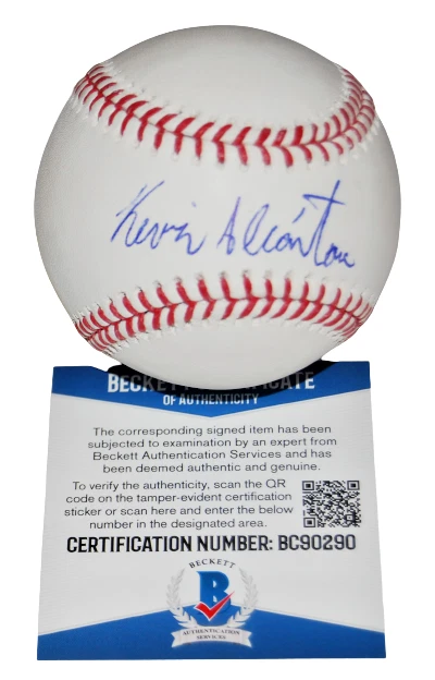 KEVIN ALCANTANTARA signed (CHICAGO CUBS) OML baseball BECKETT BAS BC90290