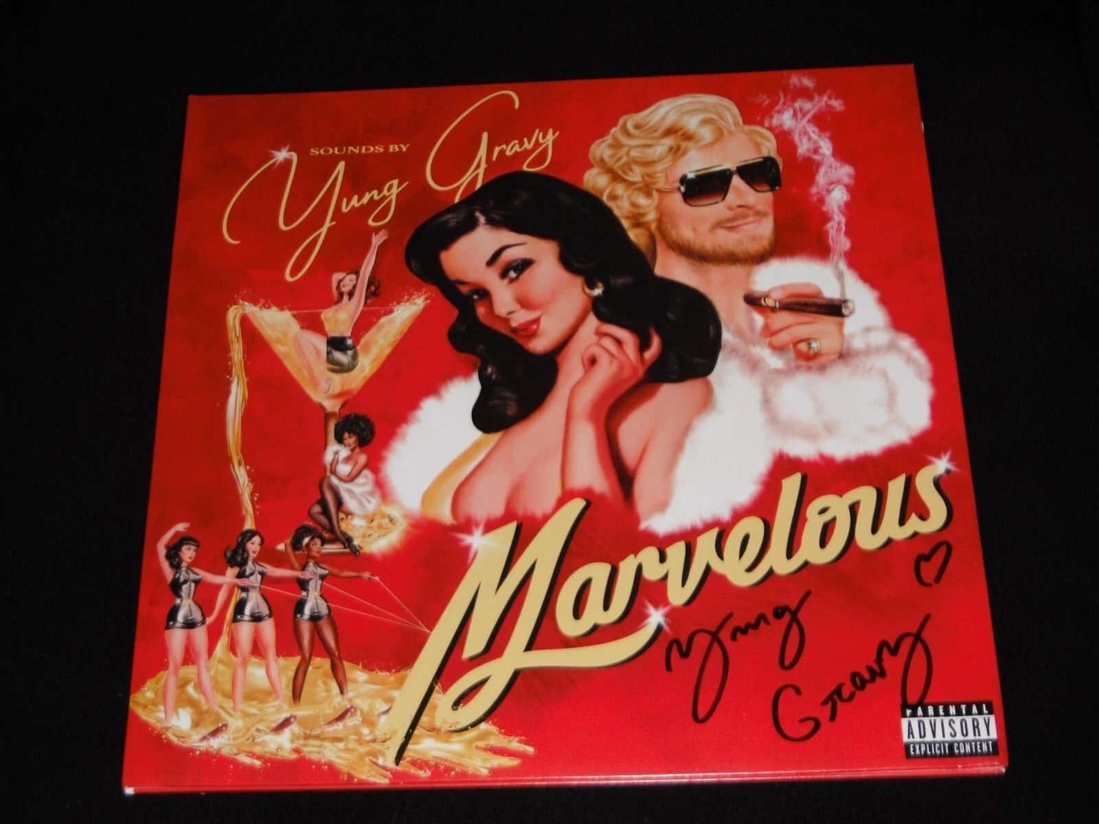YUNG GRAVY SIGNED MARVELOUS WITH A HEART VINYL ALBUM
