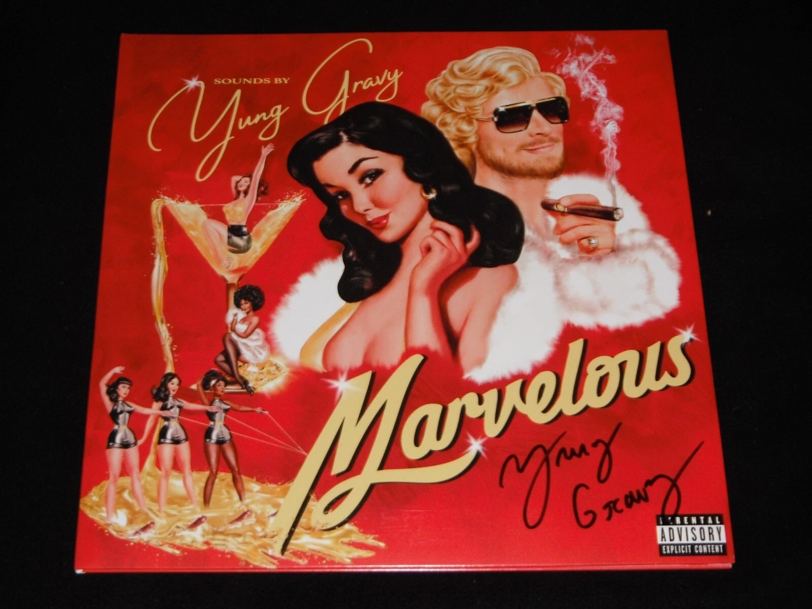 YUNG GRAVY SIGNED MARVELOUS HOT TUB VINYL ALBUM