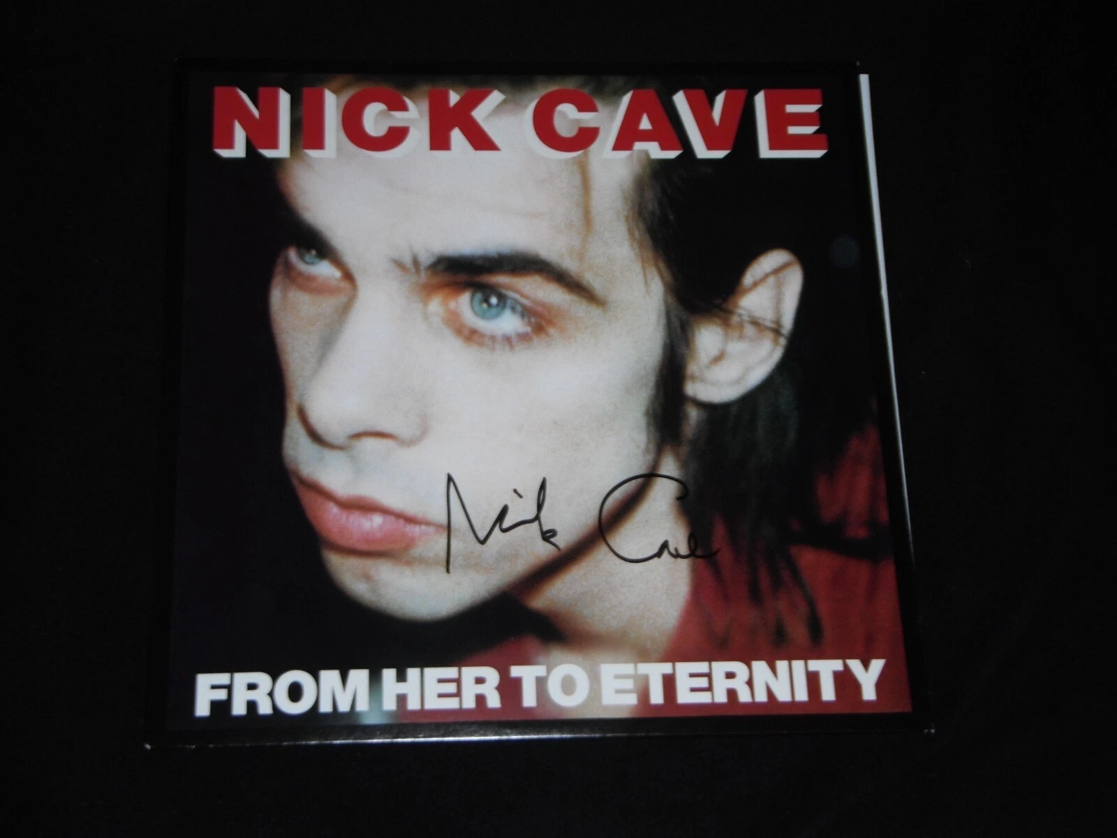 NICK CAVE SIGNED FROM HER TO ETERNITY VINYL ALBUM