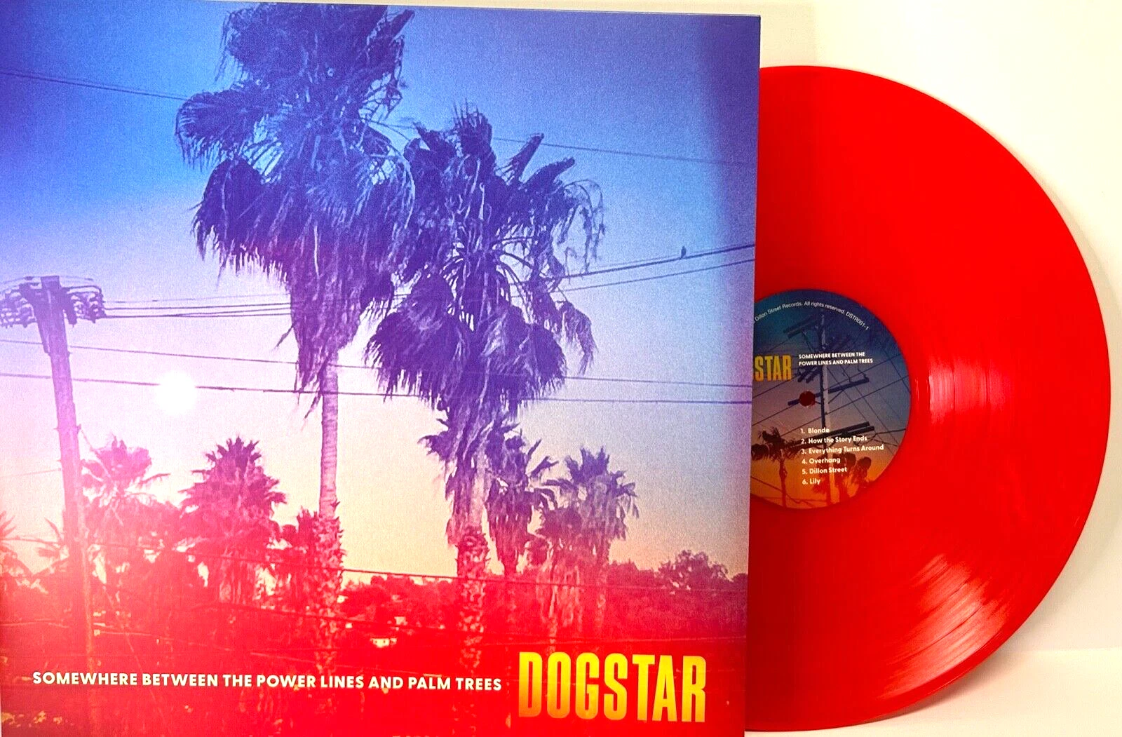 DOGSTAR KEANU REEVES +2 Signed Autograph LP Insert Watermelon Vinyl Record JSA