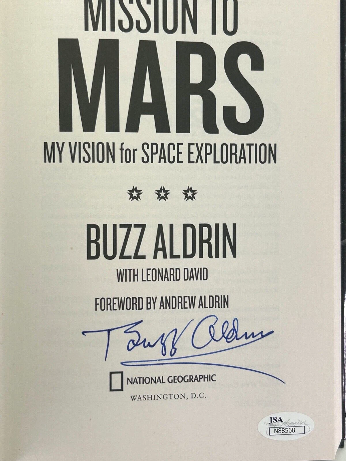 BUZZ ALDRIN Signed Autograph Book 