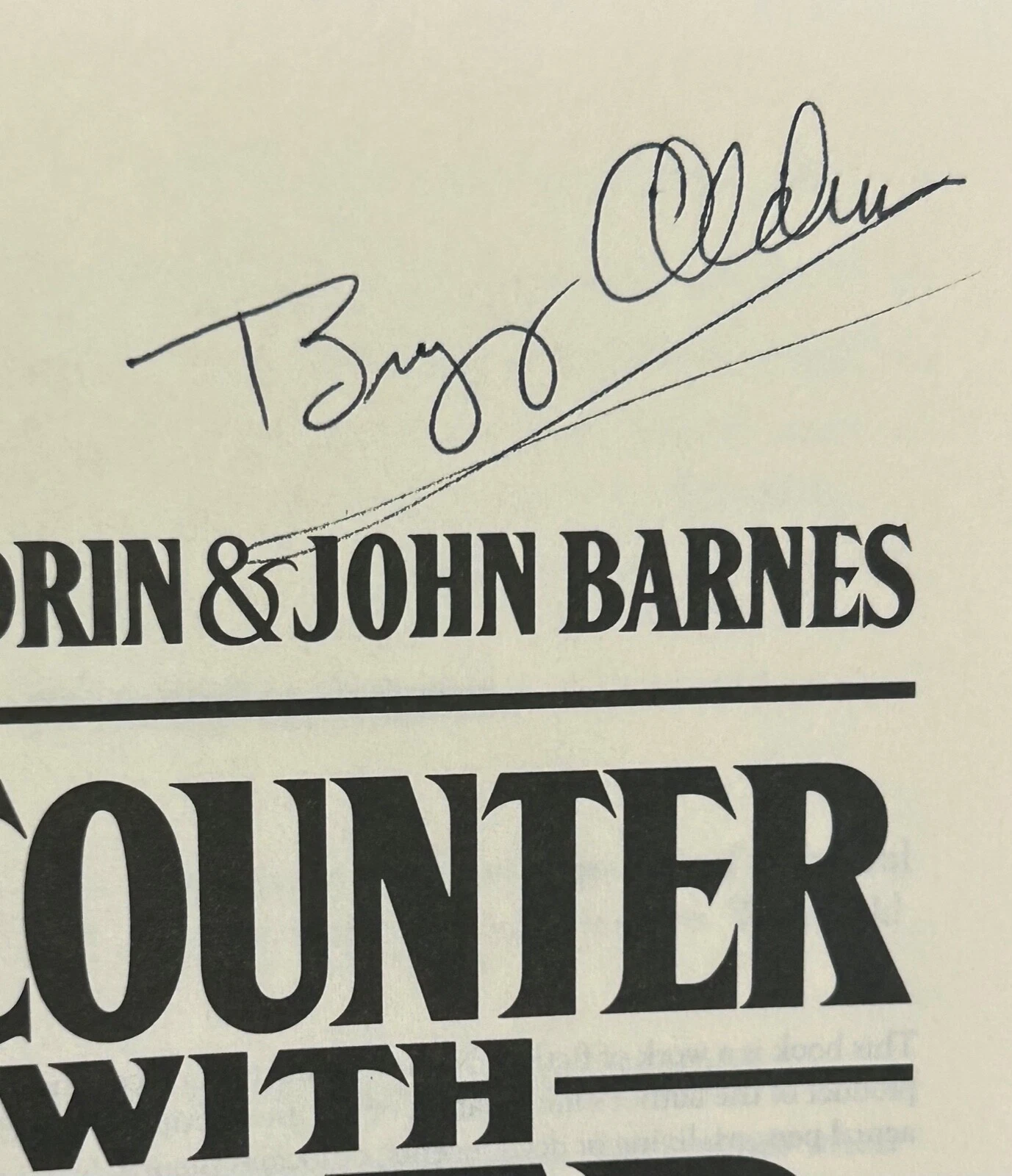 BUZZ ALDRIN Signed Autograph Book 