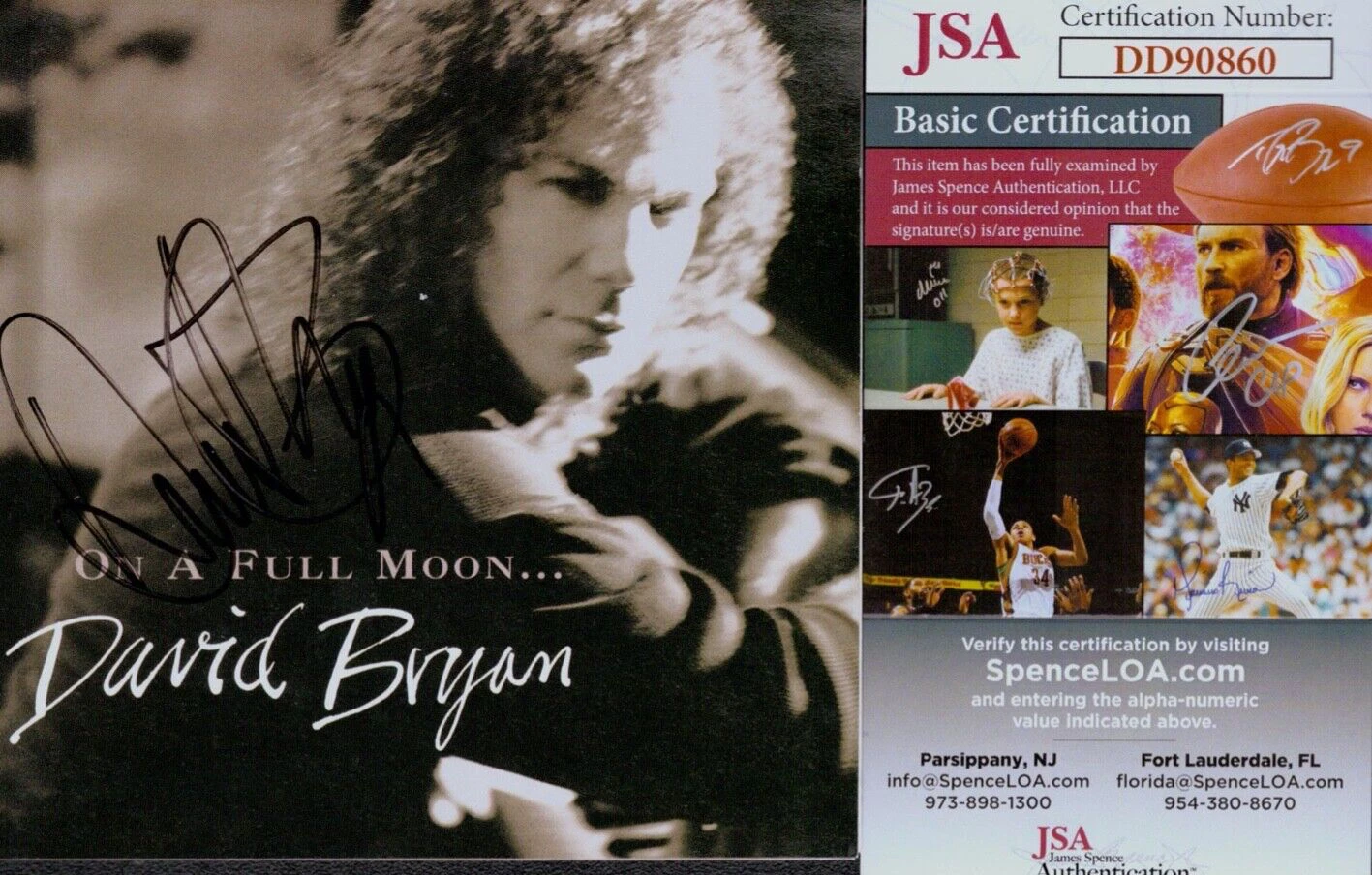 DAVID BRYAN Signed Autograph CD Insert 