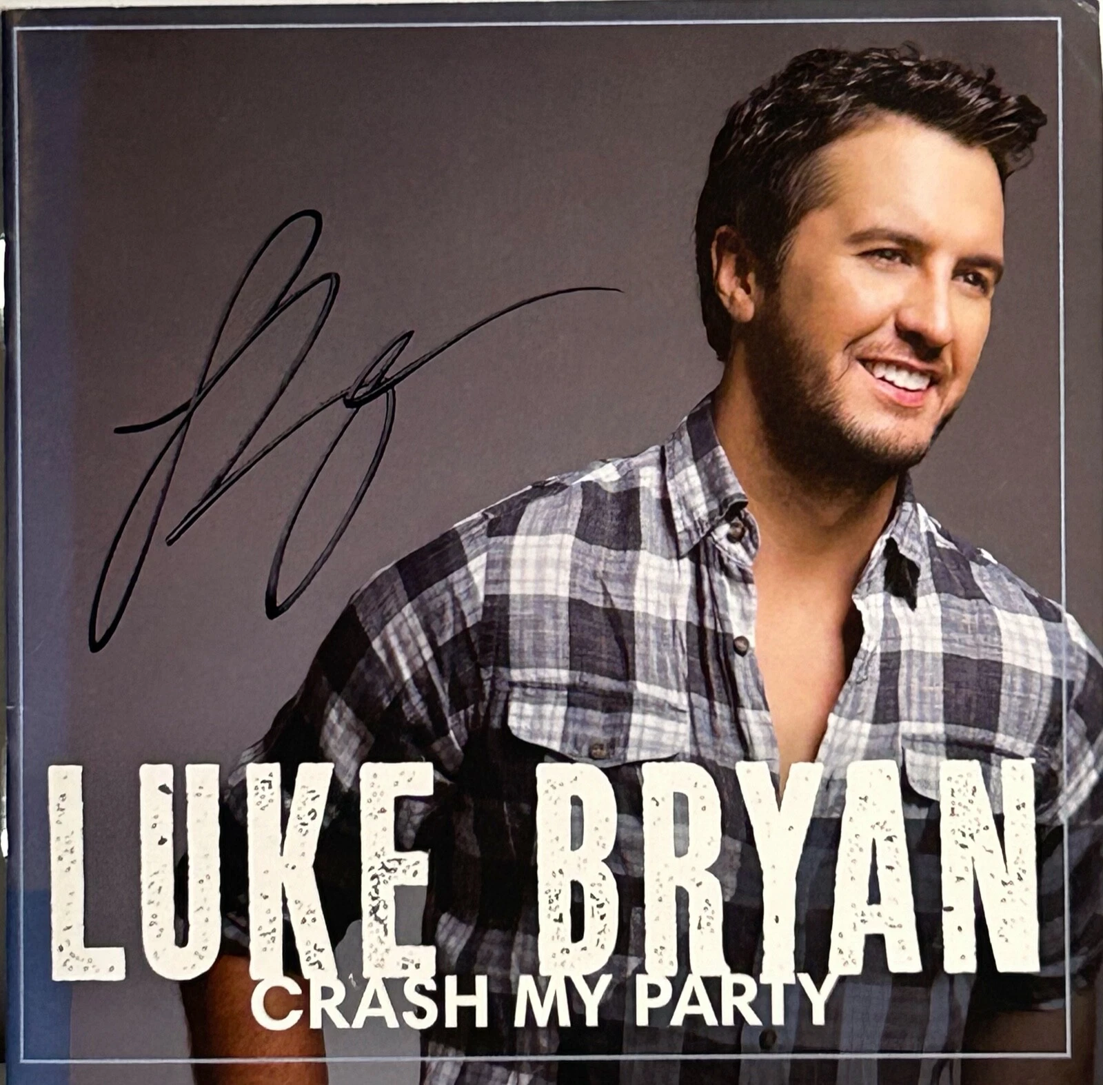 LUKE BRYAN Signed CD Cover 