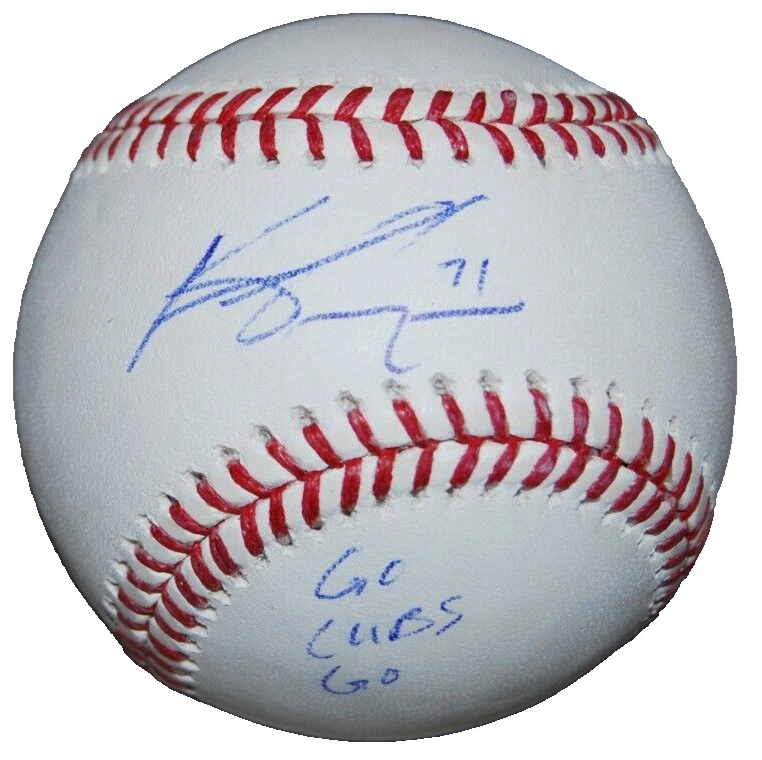 KEEGAN THOMPSON signed (CHICAGO CUBS) OML Major League baseball BECKETT BP01674