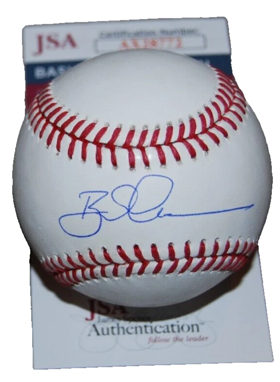 BRAD AUSMUS signed (NEW YORK YANKEES) Major League OML baseball JSA AX28772