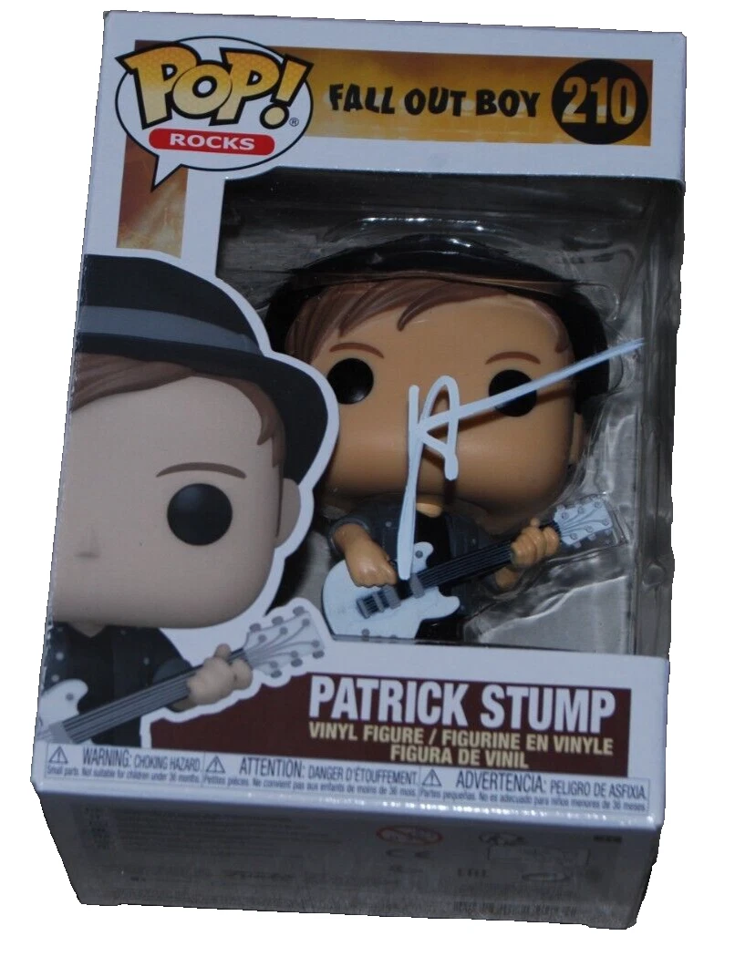 PATRICK STUMP signed (FALL OUT BOY) Funko Pop Rocks #210 BECKETT BAS BP89861
