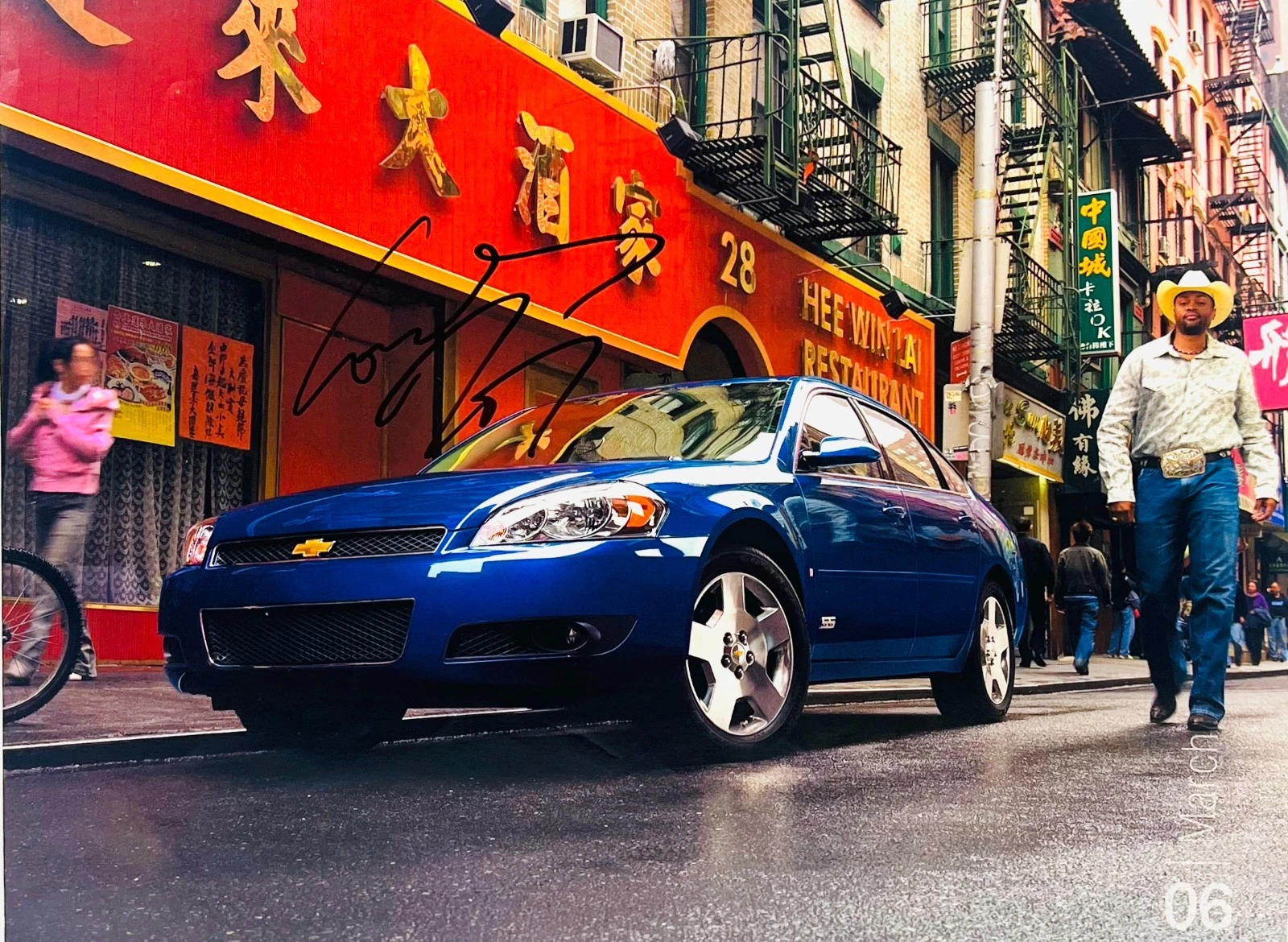 COWBOY TROY Signed Autograph Calendar Page ACOA COA