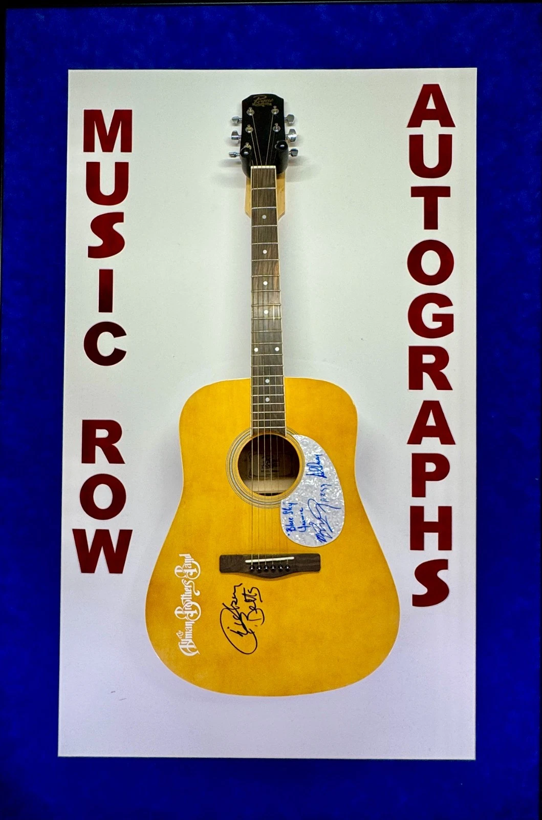 THE ALLMAN BROTHERS BAND Gregg Allman Signed Autograph Acoustic Guitar JSA LOA