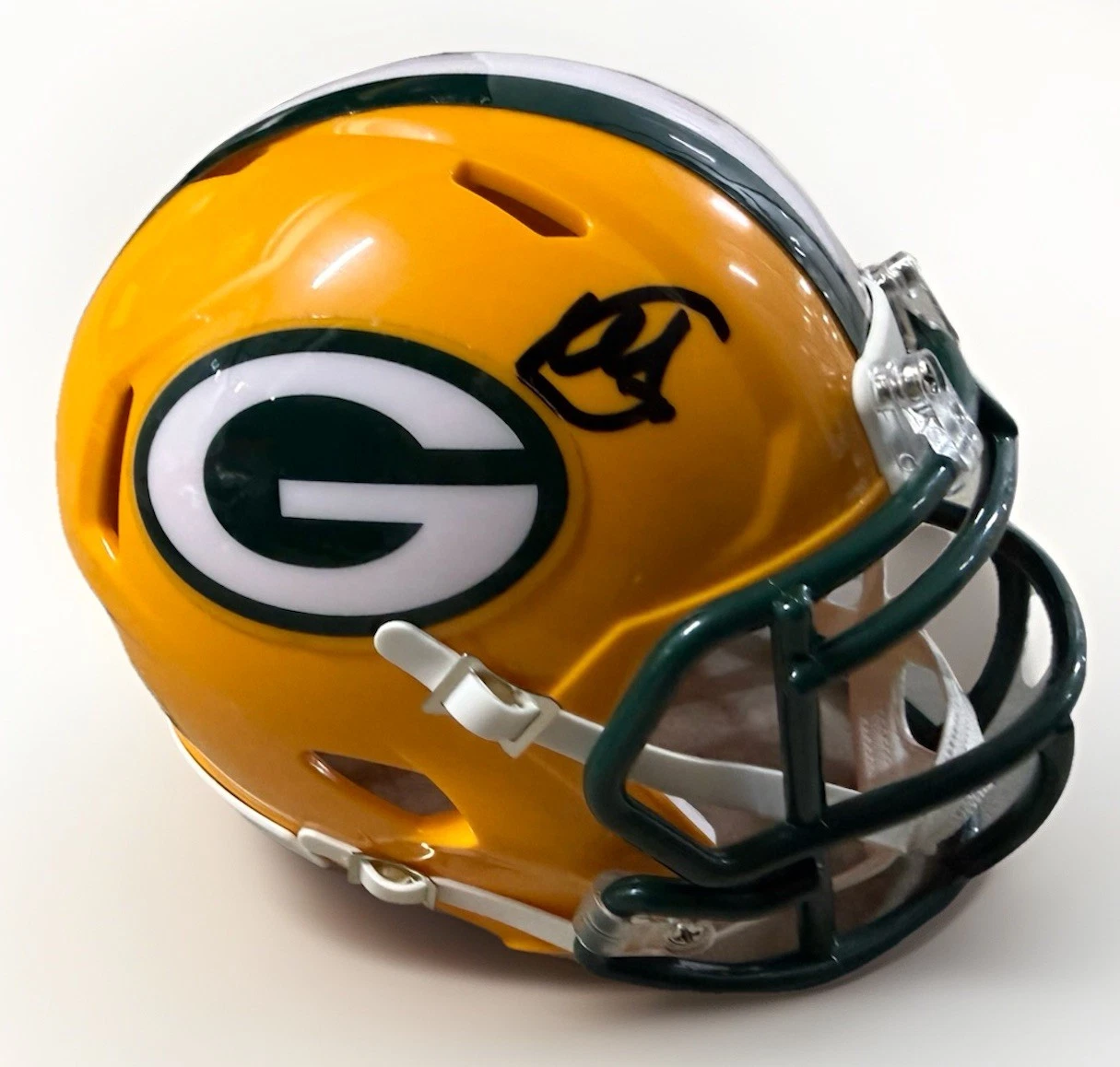 Matthew Golden signed (Green Bay Packers) mini football helmet BECKETT BT56186