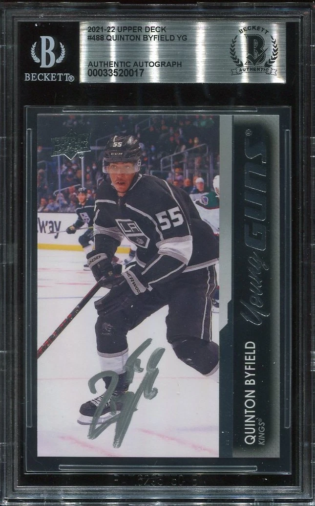 QUINTON BYFIELD signed auto 2021 UD YOUNG GUNS ROOKIE CARD RC YG BECKETT (BAS)