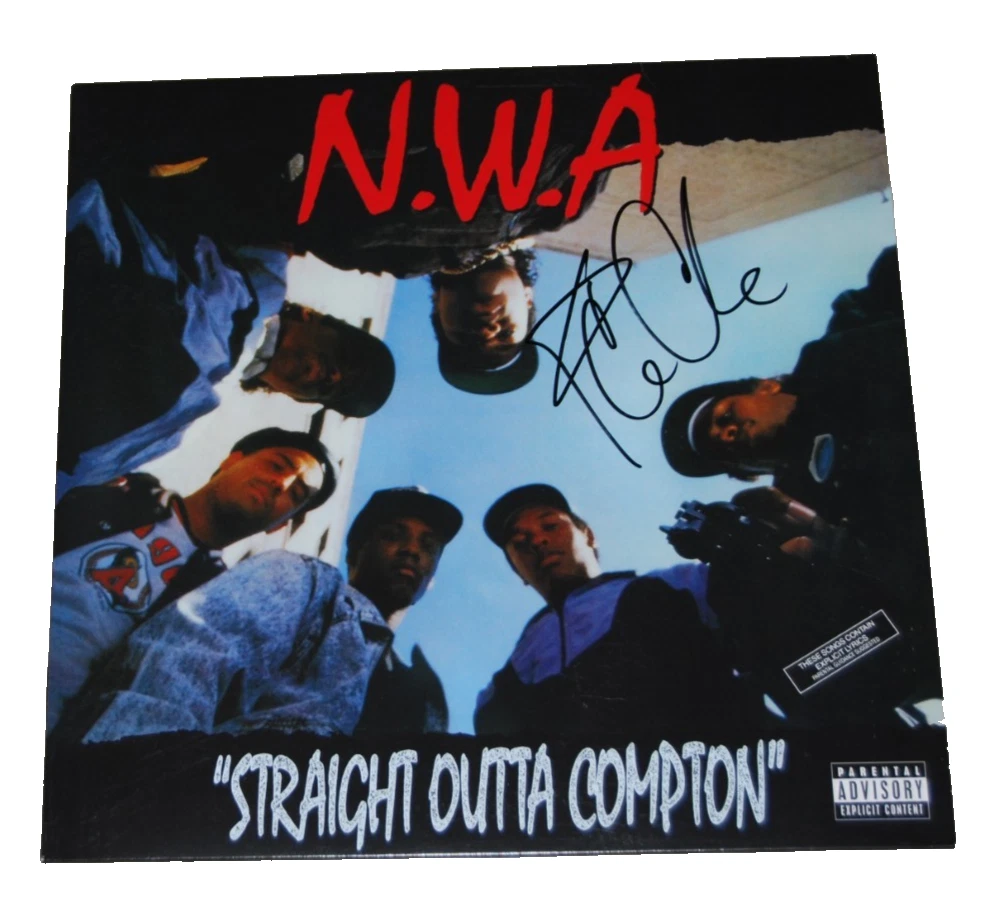ICE CUBE signed (STRAIGHT OUTTA COMPTON) NWA Vinyl Record LP BECKETT BT56251