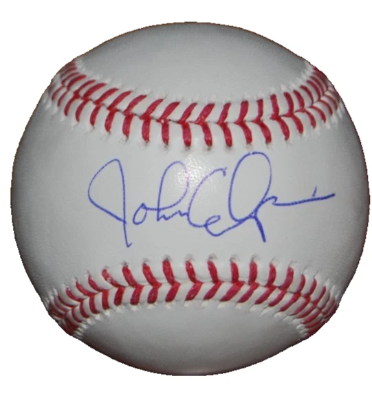 JOHN CALIPARI signed (ARKANSAS RAZORBACKS) Head Coach OML baseball BECKETT BAS